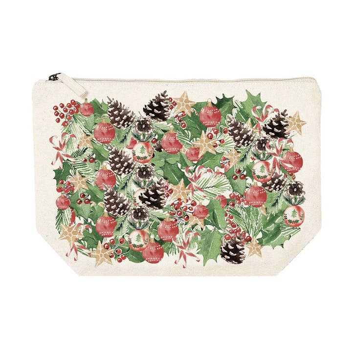 Estuche rectangular GM (28x20 cm) - Noël Floral* para venta al por mayor de Hirondelle & Cie