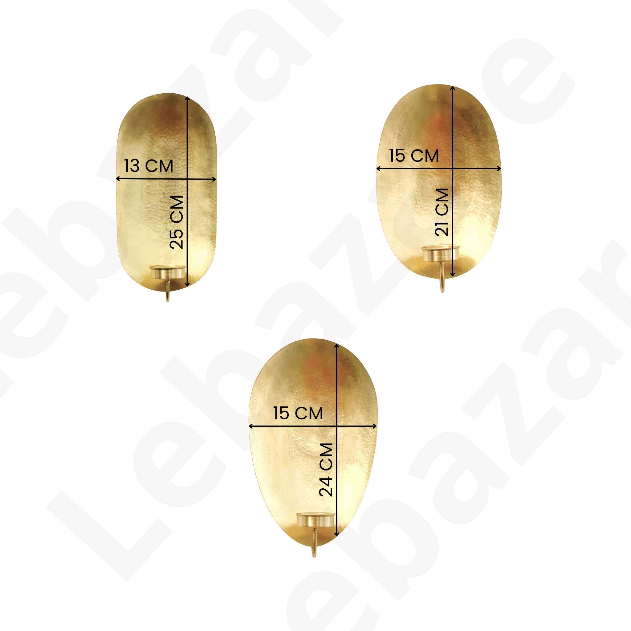 LeBazare - Wholesale Candle Holder - Appliques Murales en Laiton pour Bougies, Supports Muraux pour Bougies2