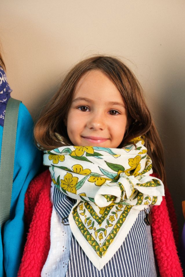 SO FAMILY – wholesale Halsduk - Dam – Jaipur Ocher vuxenscarf 100 cm1