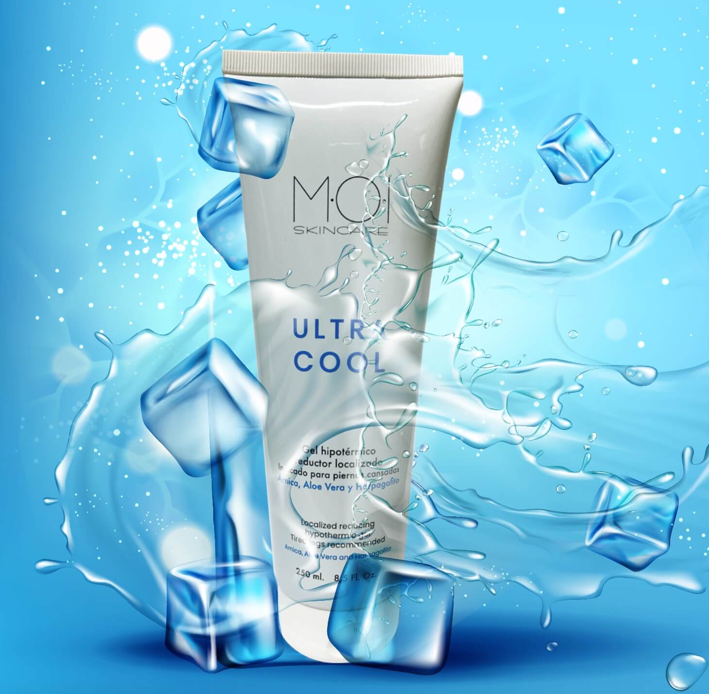 sesioMWorld - M·O·I Professional - Wholesale Facial Moisturizer - ULTRA COOL Hypothermic Cold Gel 250ml1