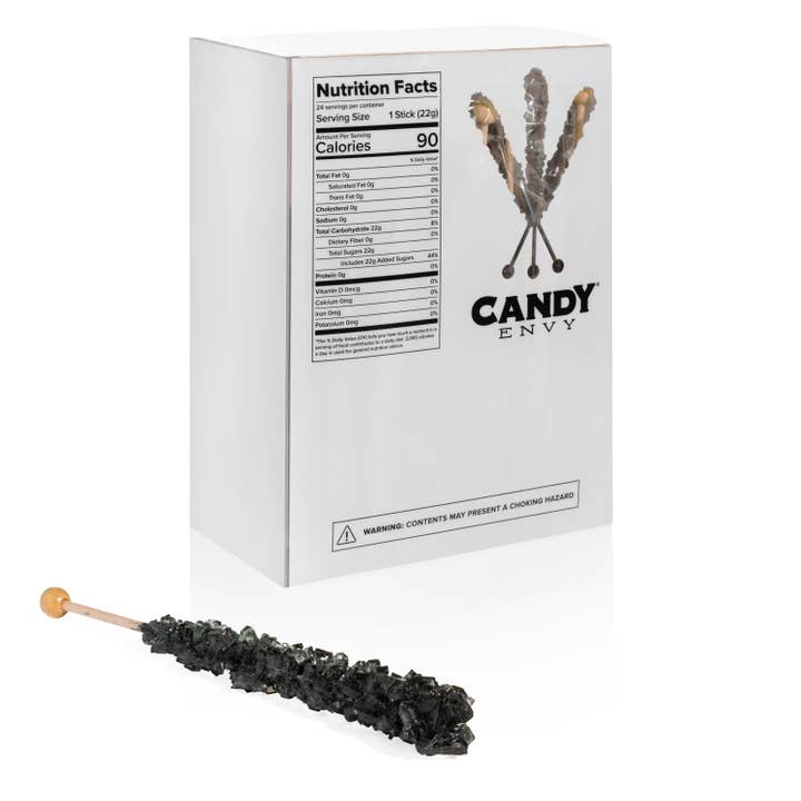 Candy Envy - Wholesale Hard Candy - Black Rock Candy Sugar Sticks - Black Cherry Flavor11