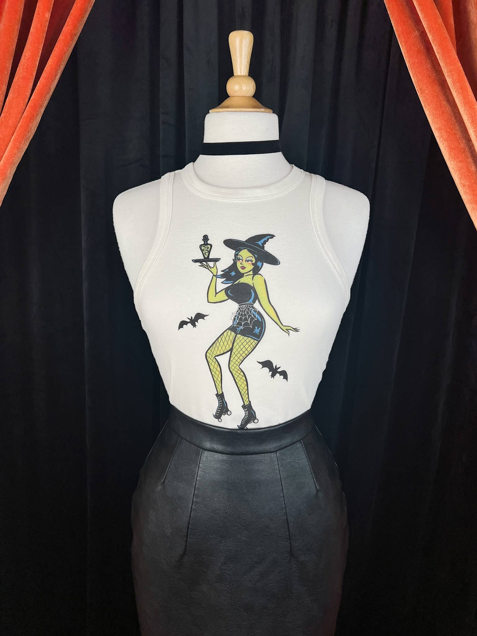 Mischief Made - Wholesale Tank Top - Women's - Roller Hex Top Rib Racer Tank in Natural1