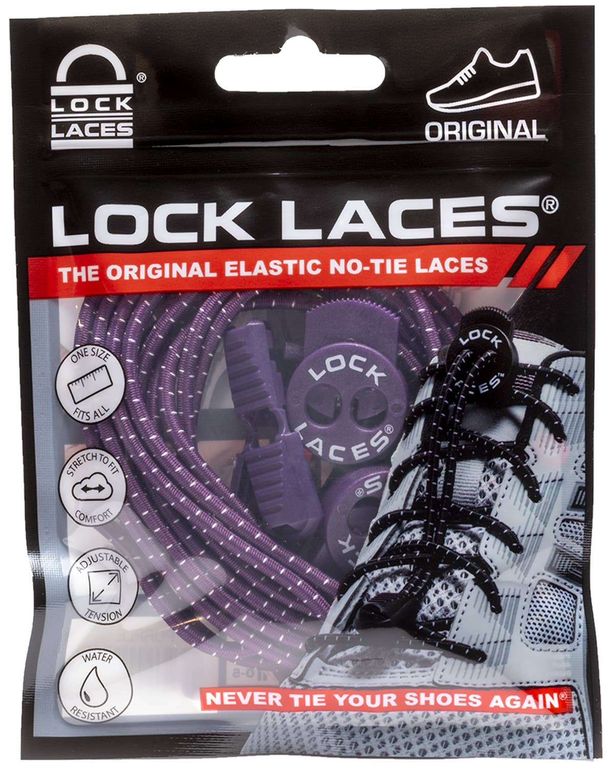LOCK LACES - Wholesale Shoelaces – Unisex - Purple