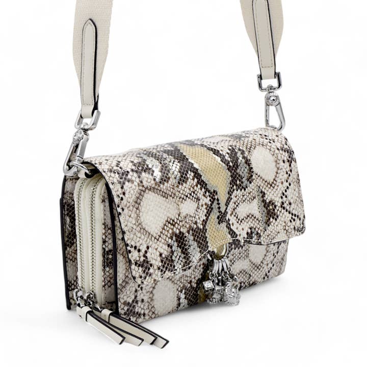Taupe Lucky Crossbody -Python for wholesale on Faire