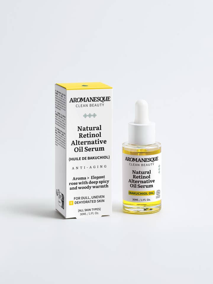 Aromanesque Natural Retinol-Alternative Oil Serum for wholesale by Aromanesque
