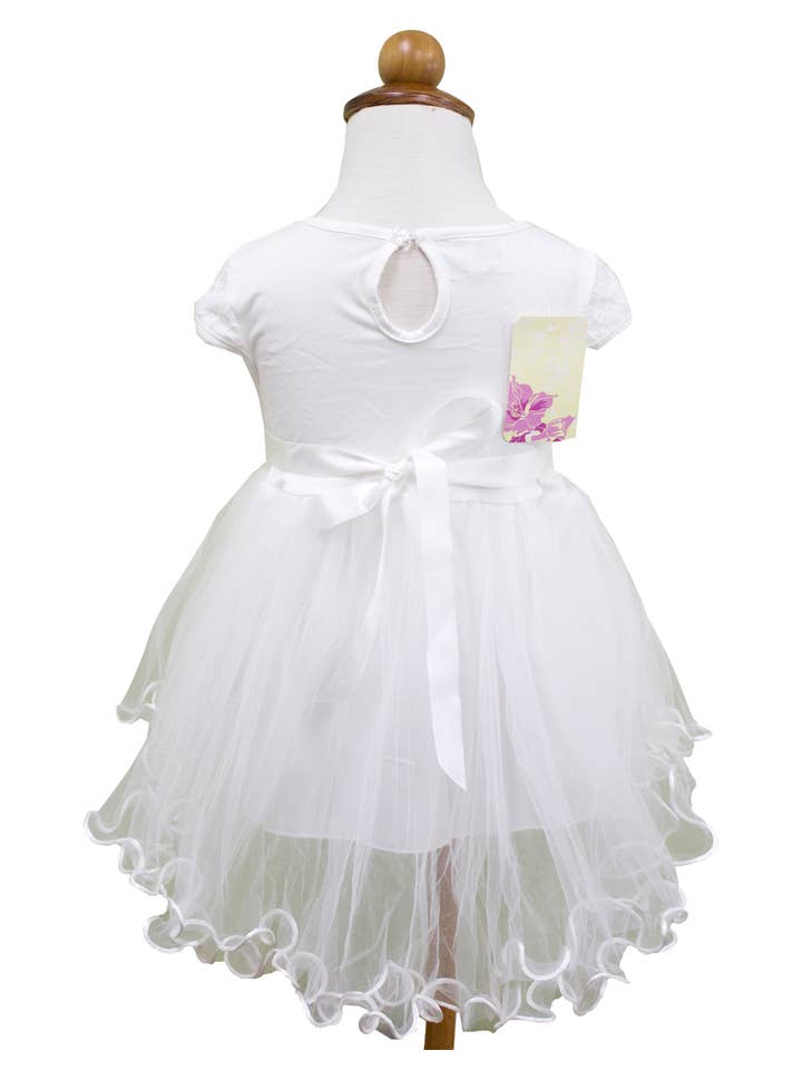 Fennco Styles - Wholesale Dress - Baby - Lace Tulle Baby Flower Girl Dress