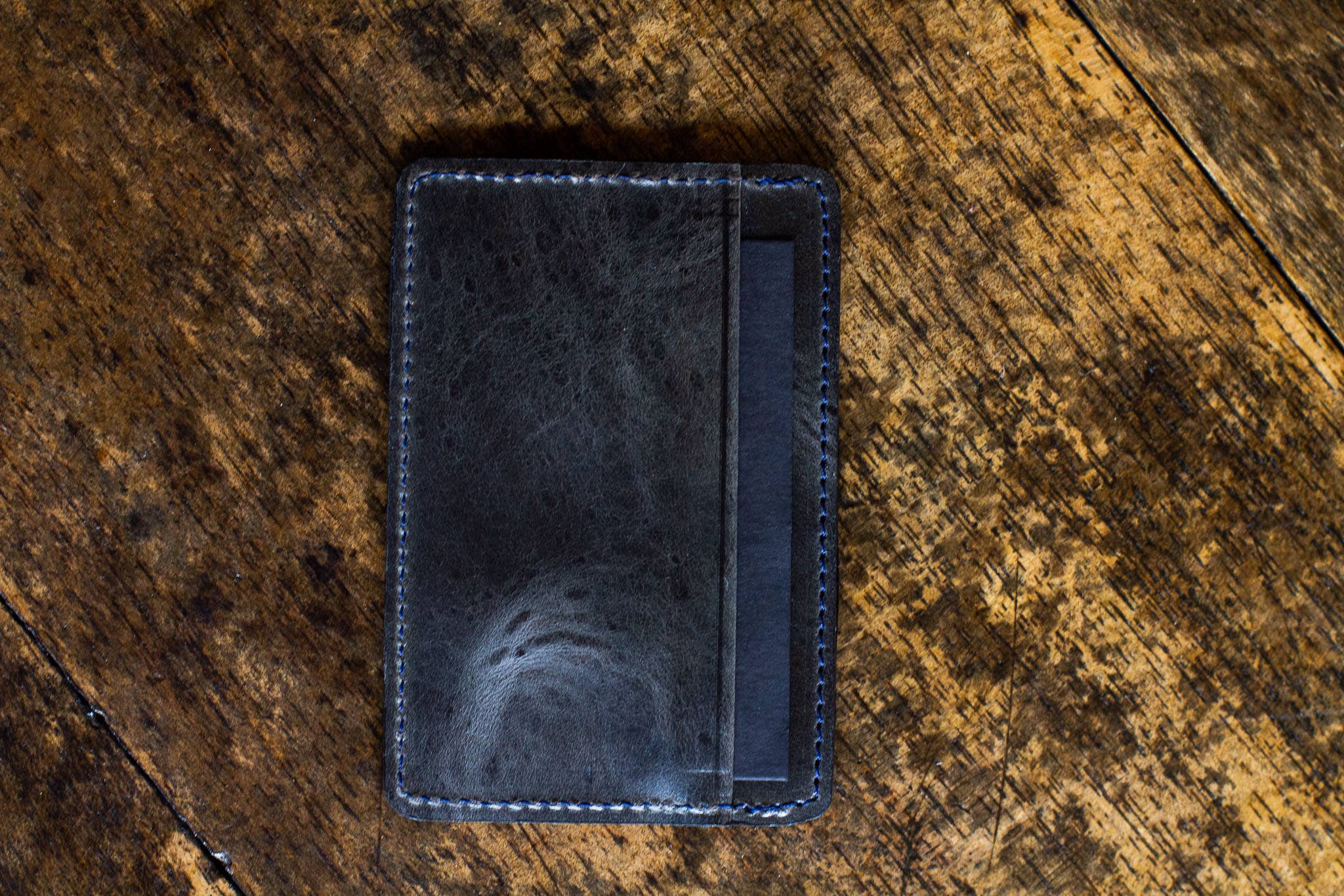 Twin Engine Coffee - Wholesale Pasjeshouder - Uniseks - Kaartenmapje van leer - Electric Black - Artisan Fair Trade5