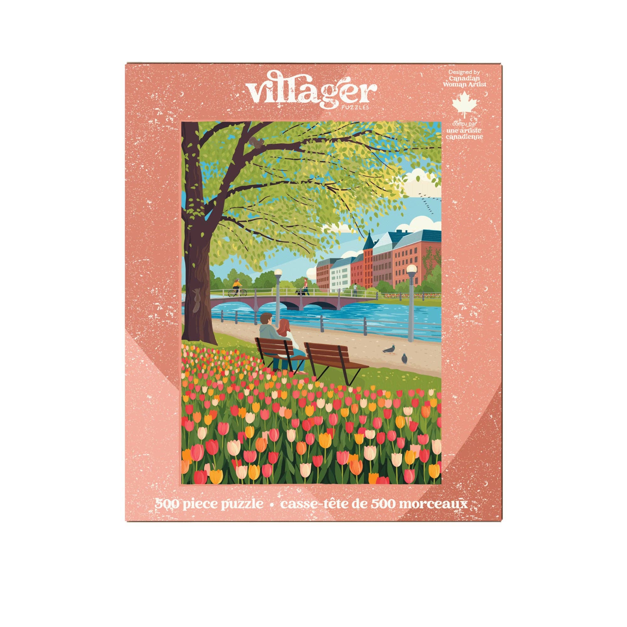 Villager Puzzles - Wholesale Puzzle - Adult - Tulip Season | 500-Piece Puzzle | Designed in Canada1