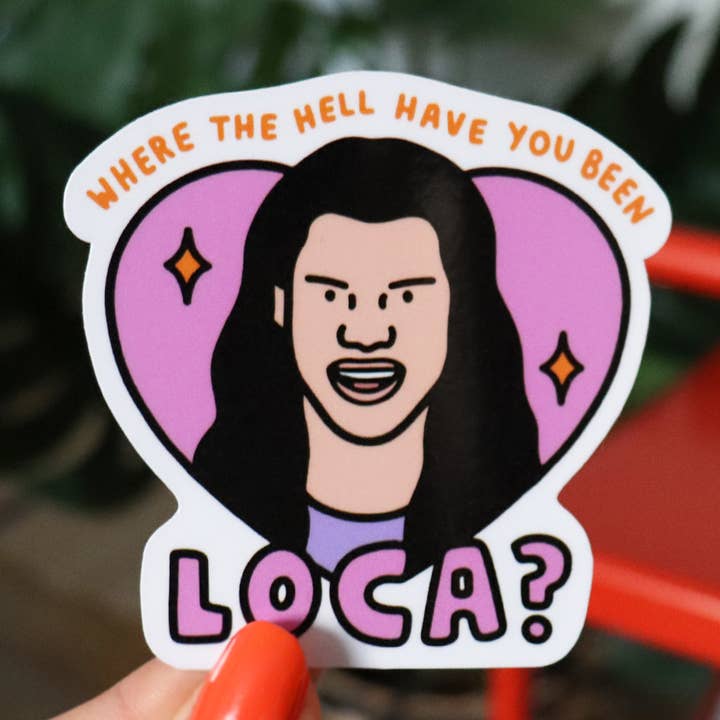 Adesivo in vinile Loca | Adesivo lucido per laptop per la vendita all'ingrosso da parte di HeyHunsItsNicole