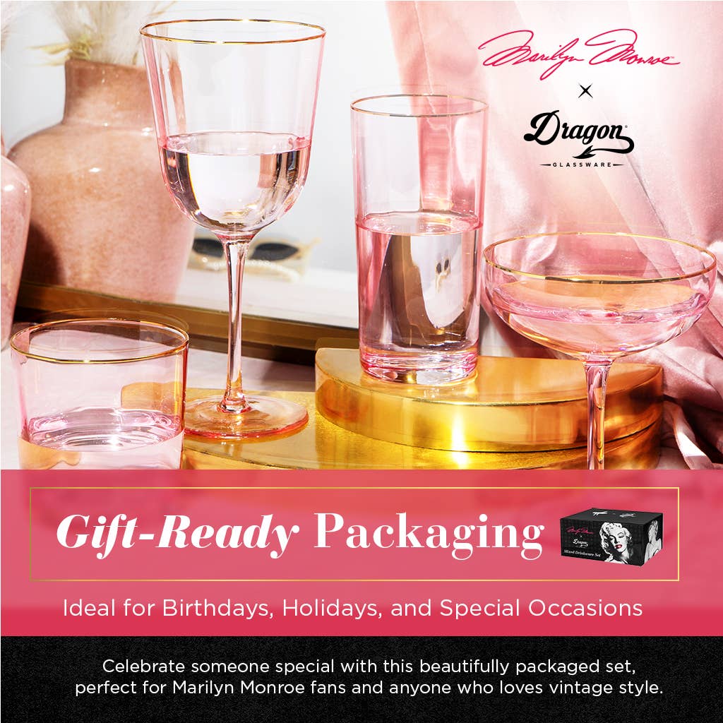 Dragon Glassware - Wholesale Cocktail/Liquor Glass - Marilyn Monroe Mixed Drinkware Set6