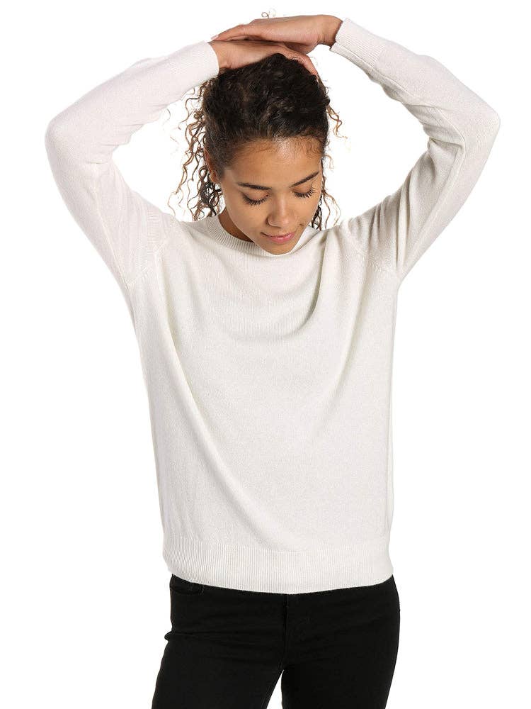 Noble Mount - Wholesale Knit Sweater - Women's - Zainuno Moizni Women's 100% Cashmere Classic Crew Neck Sweater12