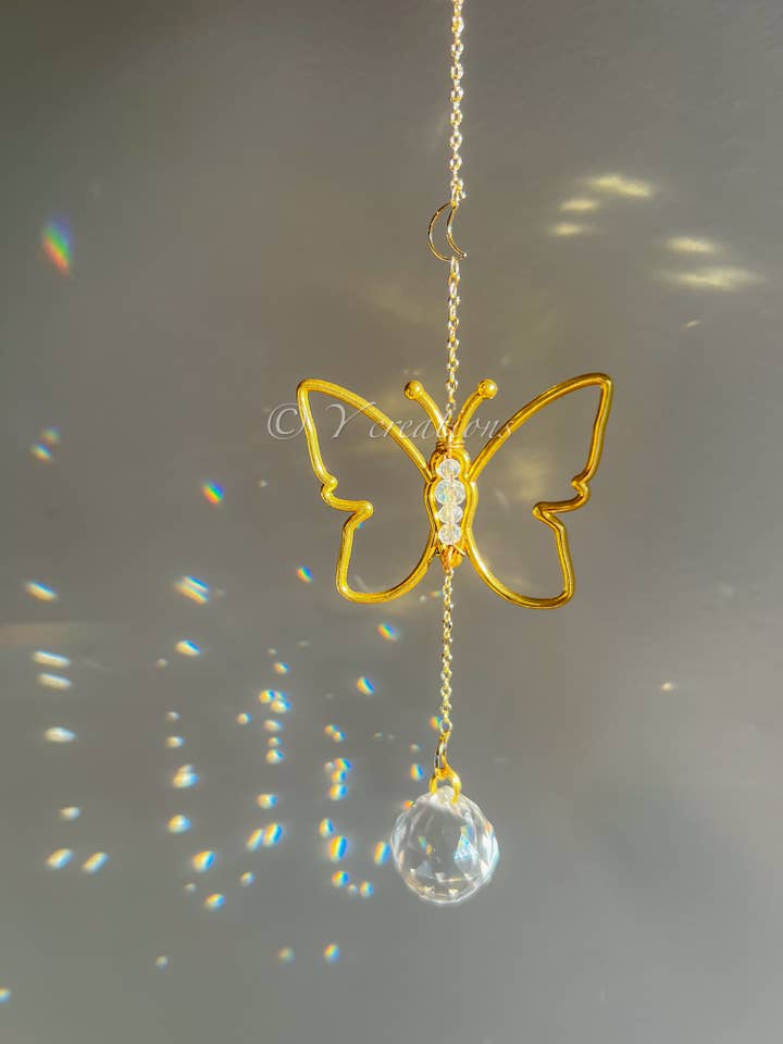 Car Butterfly Suncatcher for wholesale by Y Creations LLC