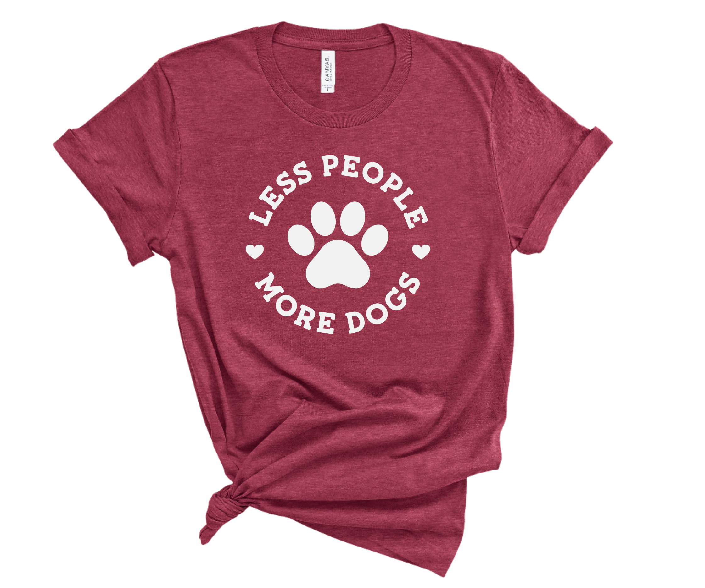 Woofingtons & Company - Wholesale Screen Printed T-Shirt - Women's - Less People, More Dogs Funny Teeshirt - Dog Lovers Gift5