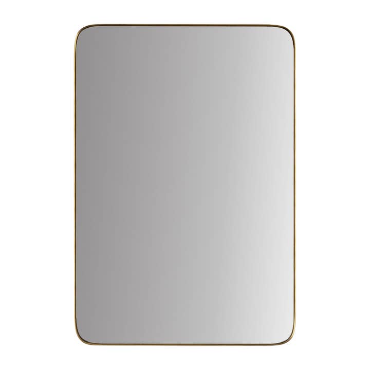 Frame My Mirror, LLC - Wholesale Wall Mirror - Highland Gold Rounded Corner Framed Mirror