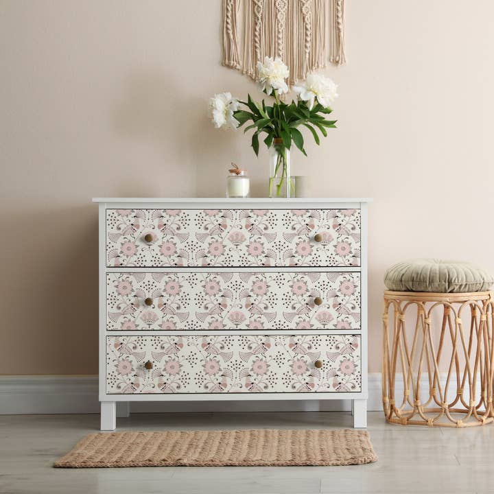 Mint by Michelle - Wholesale Tissue Paper - Pink Peacocks - Mint Tissue Paper2