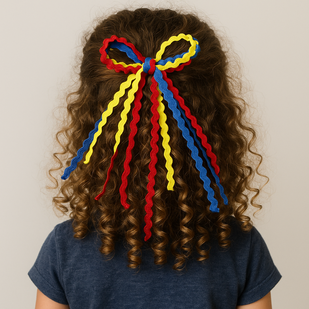 Cheeky Plum - Wholesale Hair Bow - Kids - Textured Hair Bow - Primary Palette1