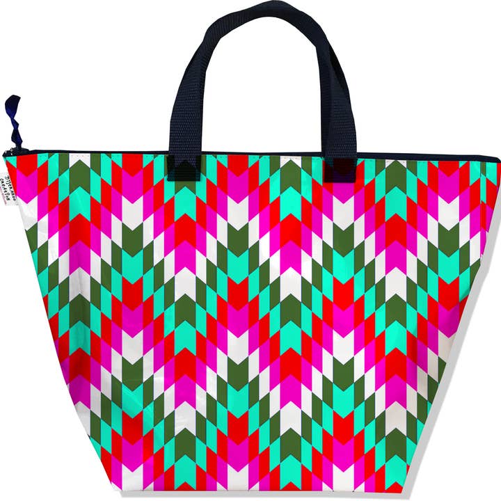 Chevrons mala de mão com fecho por atacado de BISTRAKOO