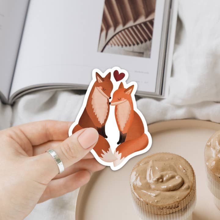 Tilda&Theo - Wholesale Magnet - Magnet fox couple wedding - fridge magnet gift3