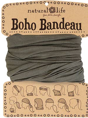 Boho Bandeau Solid Colour Olive for wholesale by Care & Share Giftware