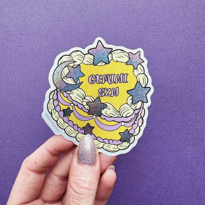 Lady Moon Co.® - Wholesale Sticker - Zodiac Birthday Cake Stickers