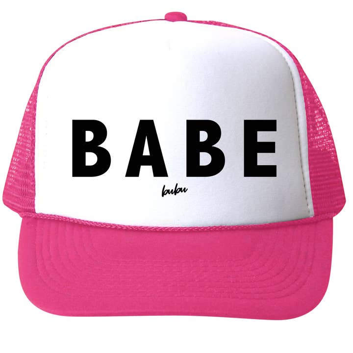 Bubu - Wholesale Trucker Hat - Women's - BABE Hot Pink Trucker Hat