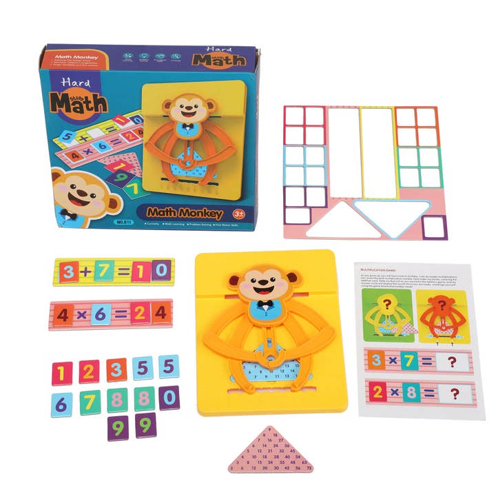 Multi Color Math Monkey Educational Toys for Toddles, Preschool Number Learning Fun Game for Boys & Girls, Monkey Counting Gift for kids XH for wholesale on Faire