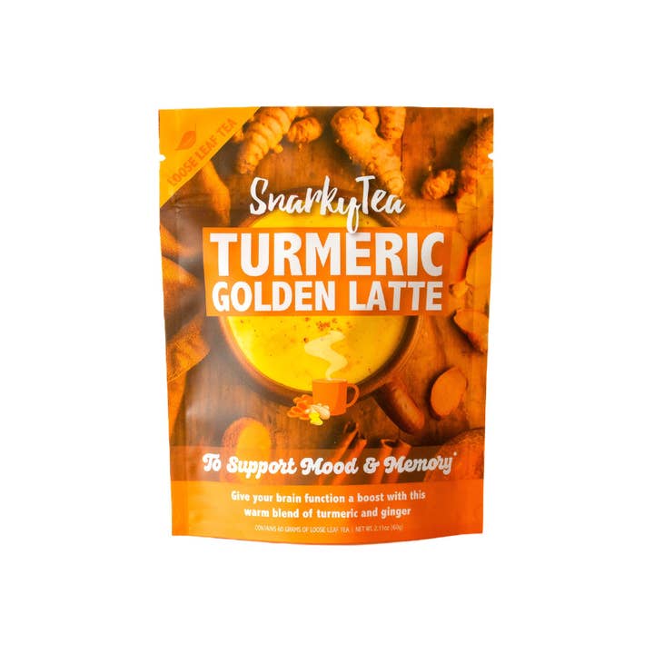 Snarky Tea - Wholesale Health/Detox Tea - Turmeric Golden Latte - Herbal Tea to Support Brain Function
