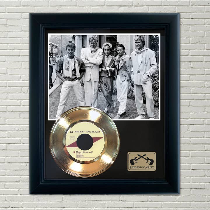 Duran Duran "Hungry Like the Wolf" Framed Record Display for wholesale by Gold Record Outlet