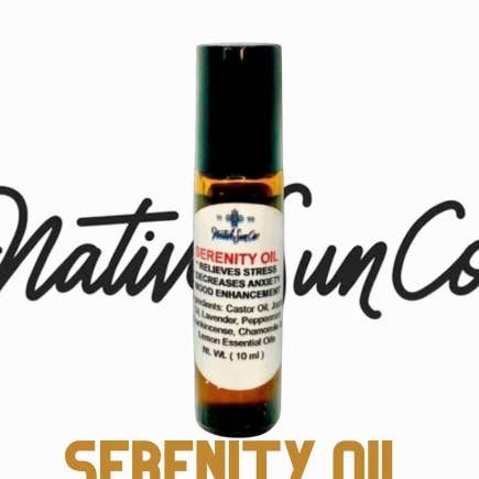 SERENITY CALMING HERBAL OIL for wholesale by Native Sun Companies LLC
