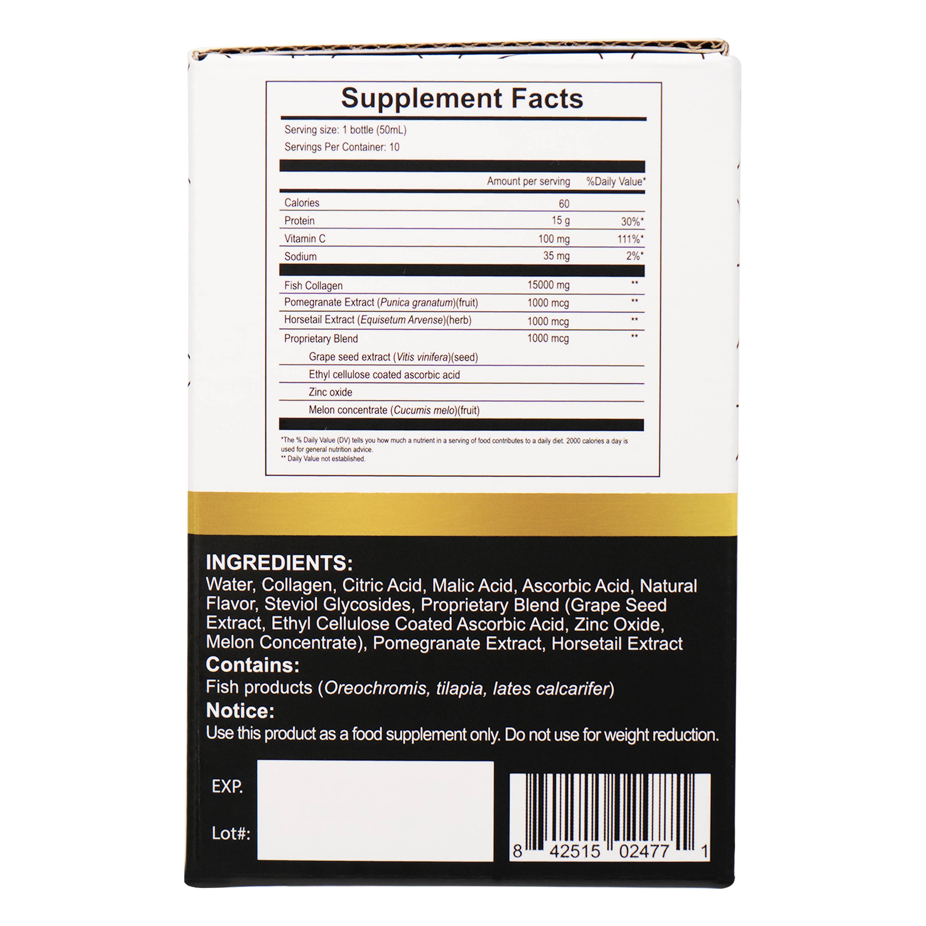 Sipnutri – wholesale Oral supplement/vitamin – Sipnutri Diamond Collagen Drink 15000mg Marine Collagen6