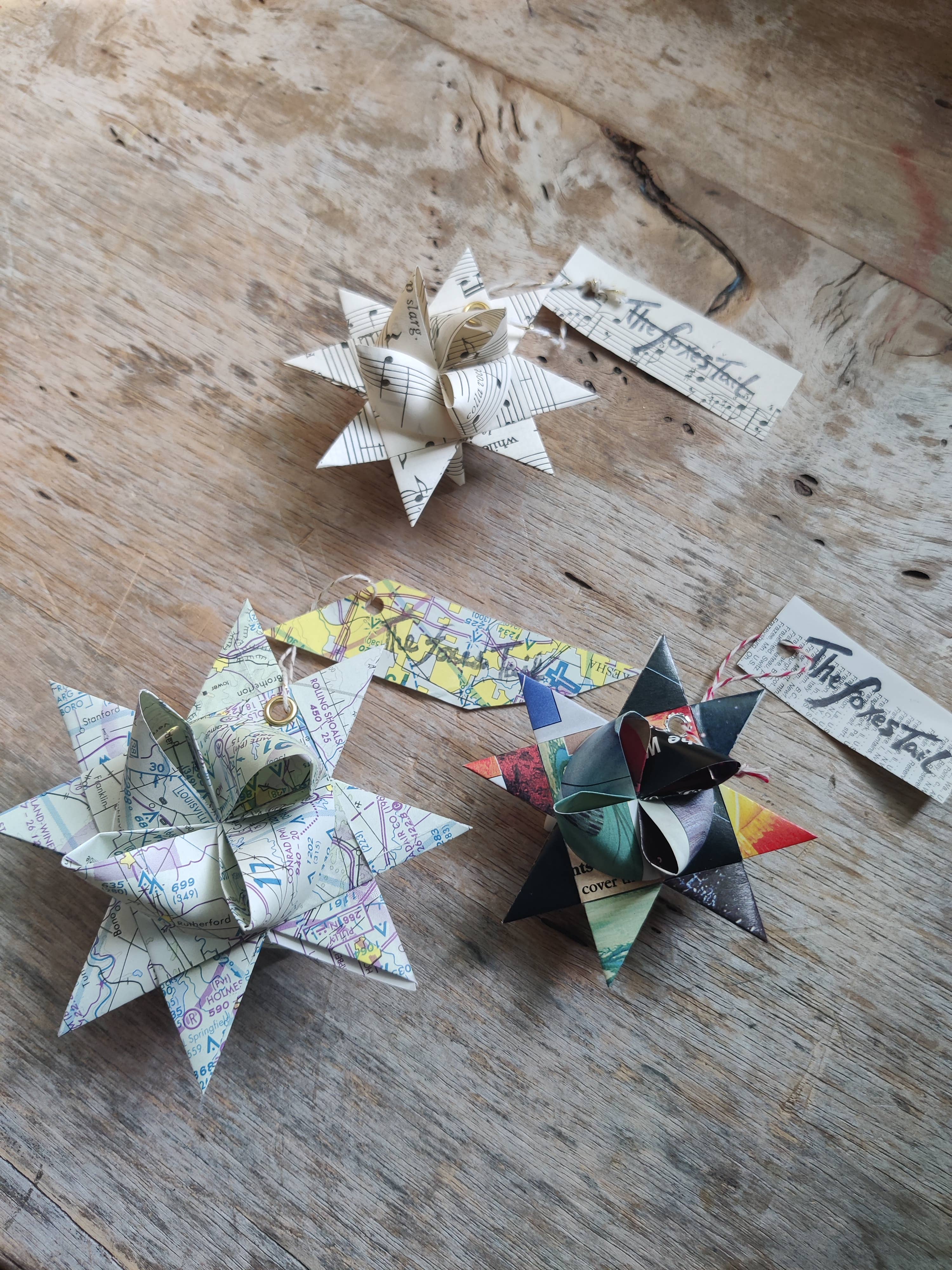 The Foxes Tail – wholesale Ornament – Upcycle Moravian Star Ornament3
