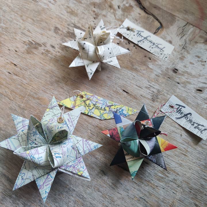 The Foxes Tail - Wholesale Ornament - Upcycle Moravian Star Ornament3