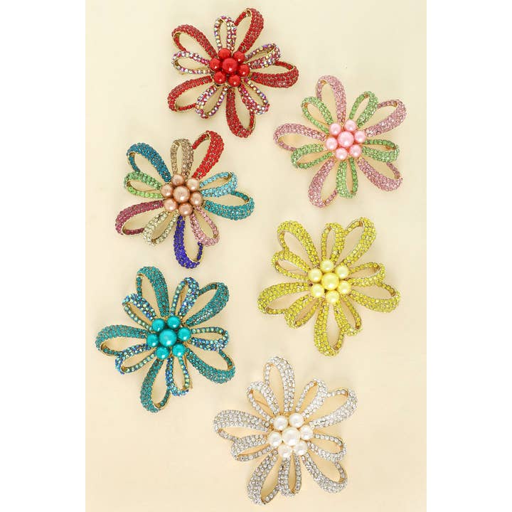 VINTAGE FLORAL CRYSTAL RHINESTONE BROOCH PIN P13540 and other Purchase Wholesale corsage pins. Free Returns & Net 60 Terms on Faire trending on Faire.