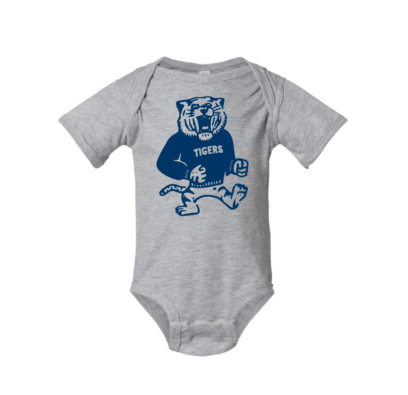 The Chester Drawer - Vendita all'ingrosso Maglietta serigrafata - Unisex - Vintage Tiger Orange + Navy5