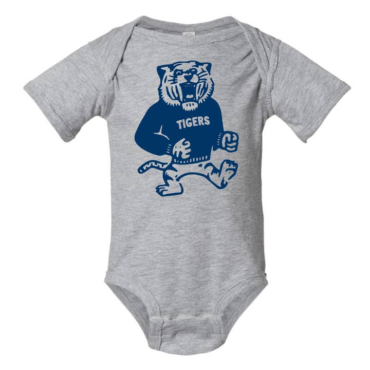 The Chester Drawer - Wholesale Screen Printed T-Shirt - Unisex - Vintage Tiger Orange + Navy5