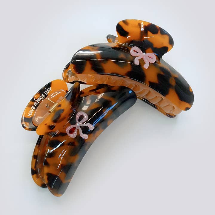 Ballet Bow Double Layered Hair Claw for wholesale by Have A Nice Day