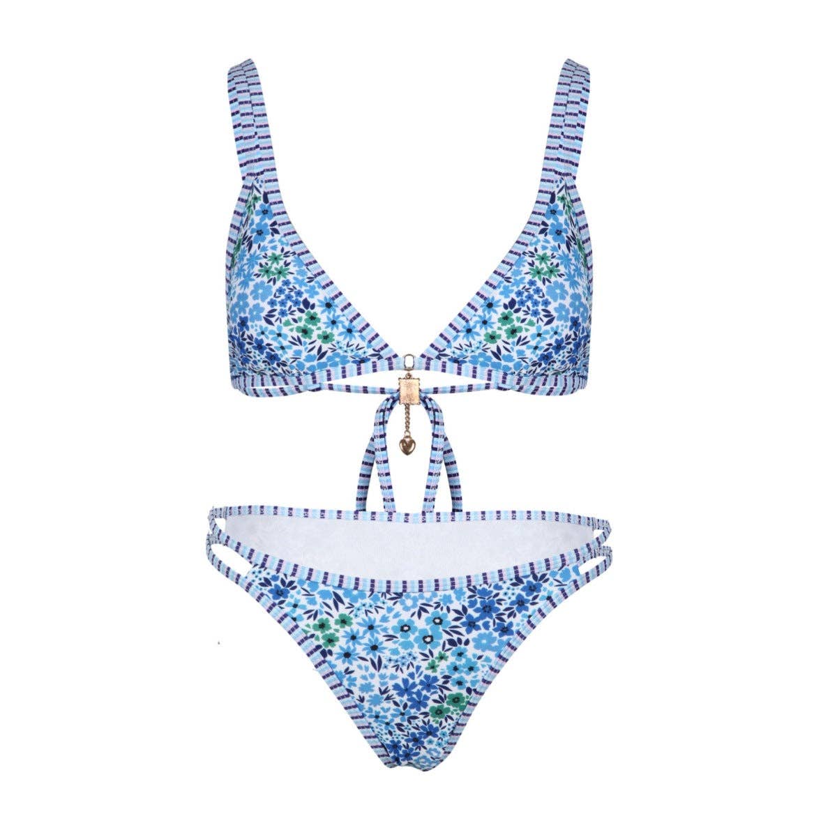 Dipped Shop - Wholesale Two Piece Swimsuit - Women's - Trendy Floral Printed Bikini Swimwear DP25C5498