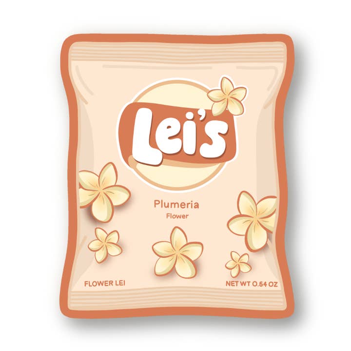 Bag Of Lei's Sticker - Plumeria for wholesale by Hananea Hawaii