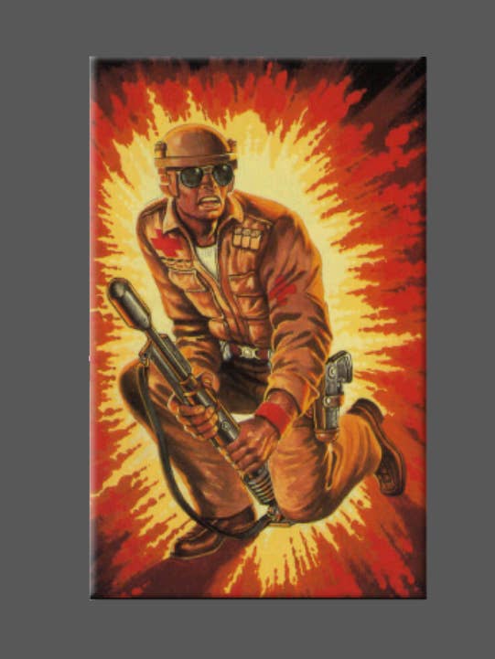 GI JOE, DOC, Magnet, Button, Mirror, 80'S, COBRA for wholesale by Ba Ba Buttons