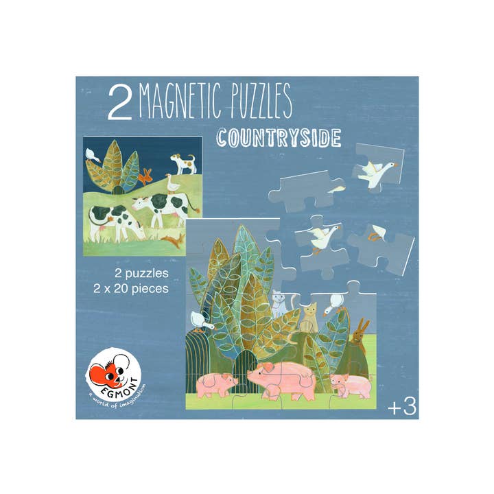 Egmont - Wholesale Puzzle - Kids - Magnetic Puzzle - Countryside
