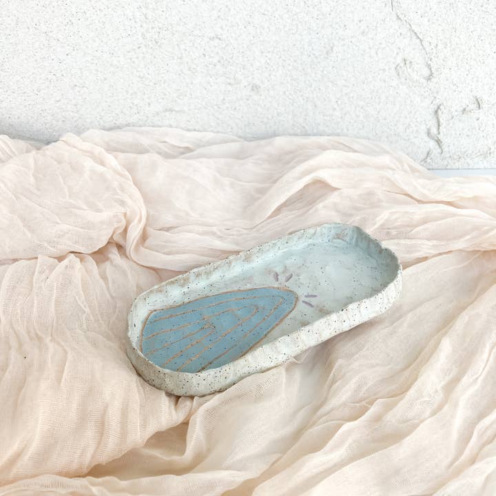 Shining Mountain ovaal dienblad voor wholesale door Honey & Luster