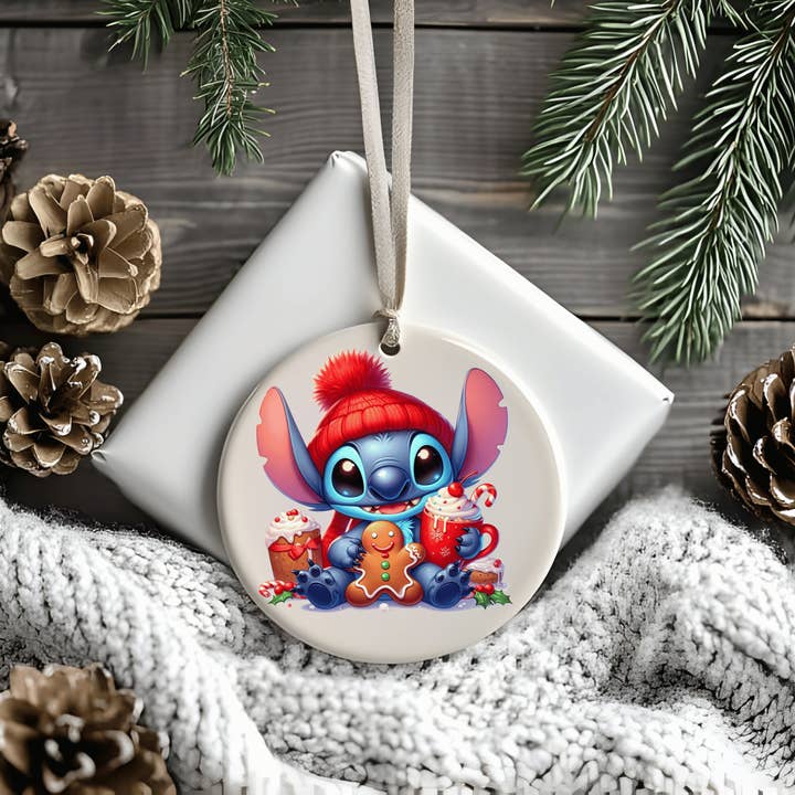 JAC Wholesale - Wholesale Ornament - Baby Stitch Christmas Character Ceramic Ornament1
