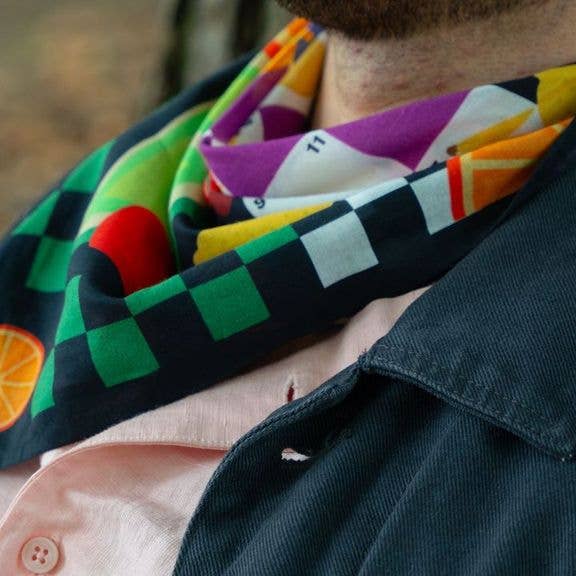 FOUR RABBIT - Wholesale Bandana - Unisex - Fruit Salad Bandana Board Game2