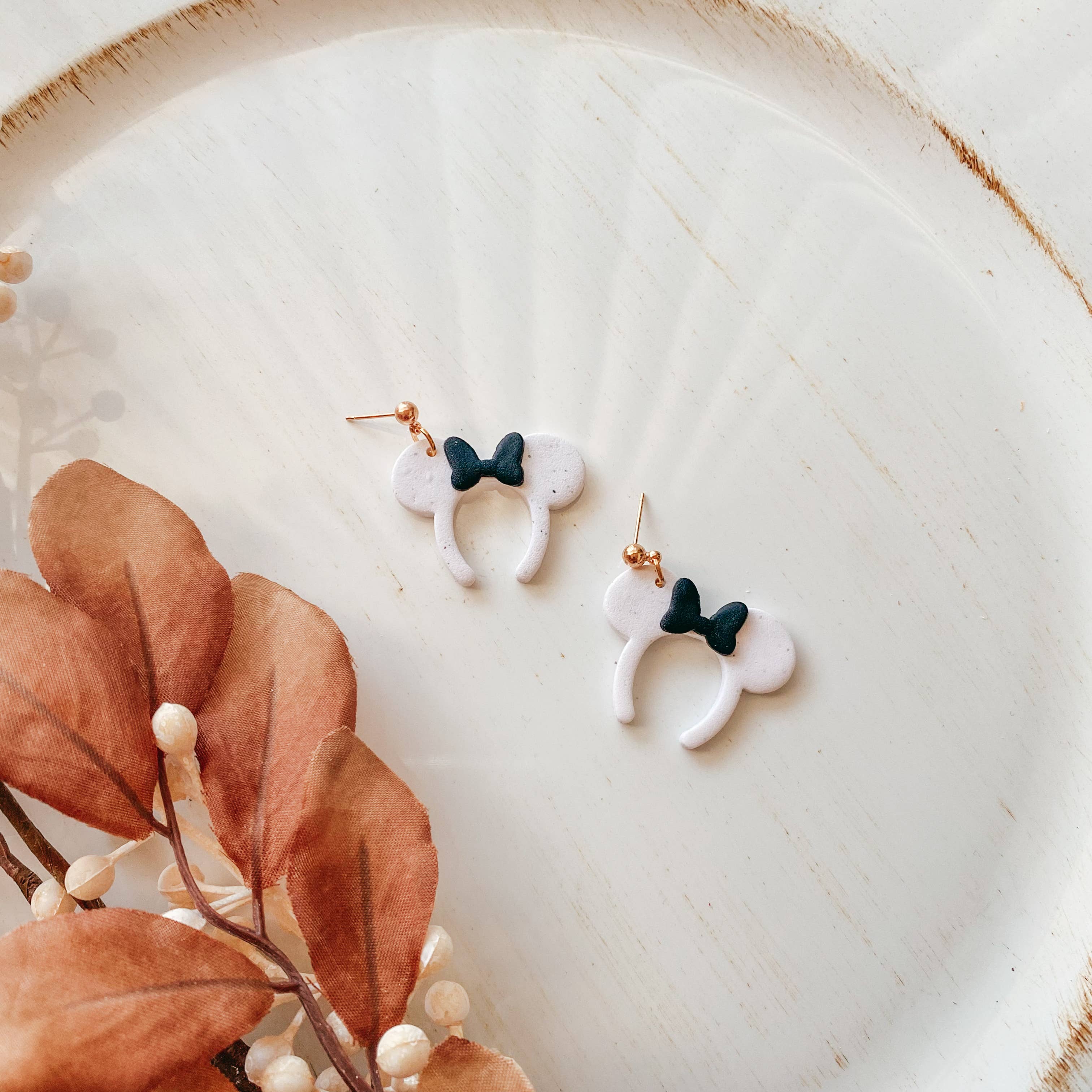 ClayWithA - Wholesale Dangle Earrings - Mouse Headband Earrings1