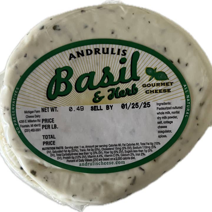 Andrulis – Großhandel Käse – Andrulis Bauernkäse Basilikum & Kräuter1