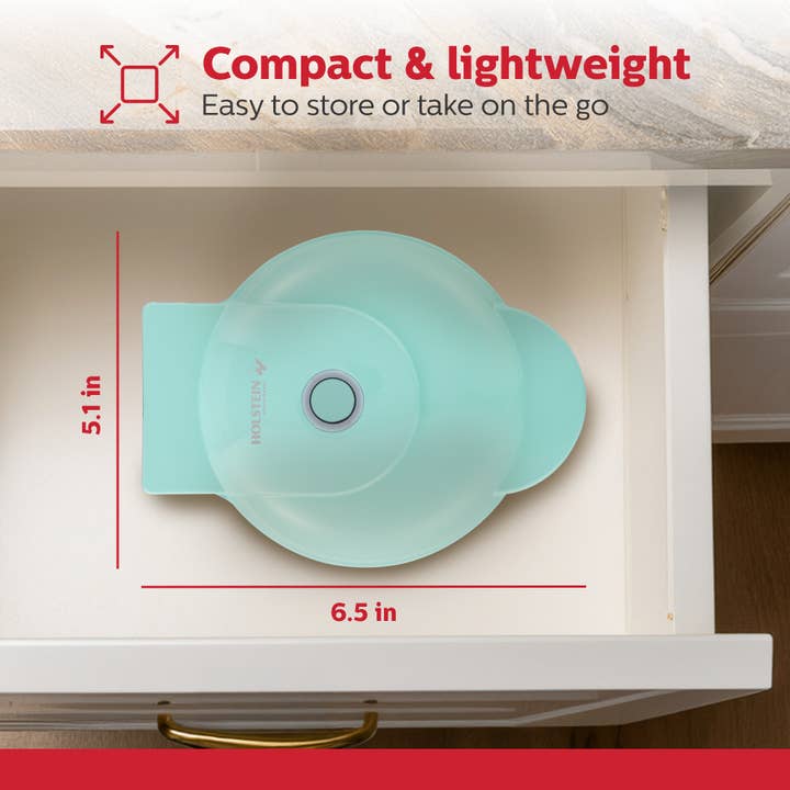 Holstein Housewares - Wholesale Kitchen Appliance - Personal Waffle Maker - 4 inch Mini - Assorted Colors 36