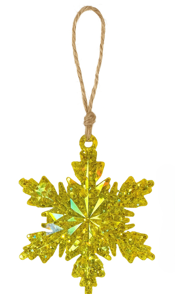 JEMS of the Sea - Vente Objets de décoration - Ornement Flocon de Neige - Résine Holographique - Noël11
