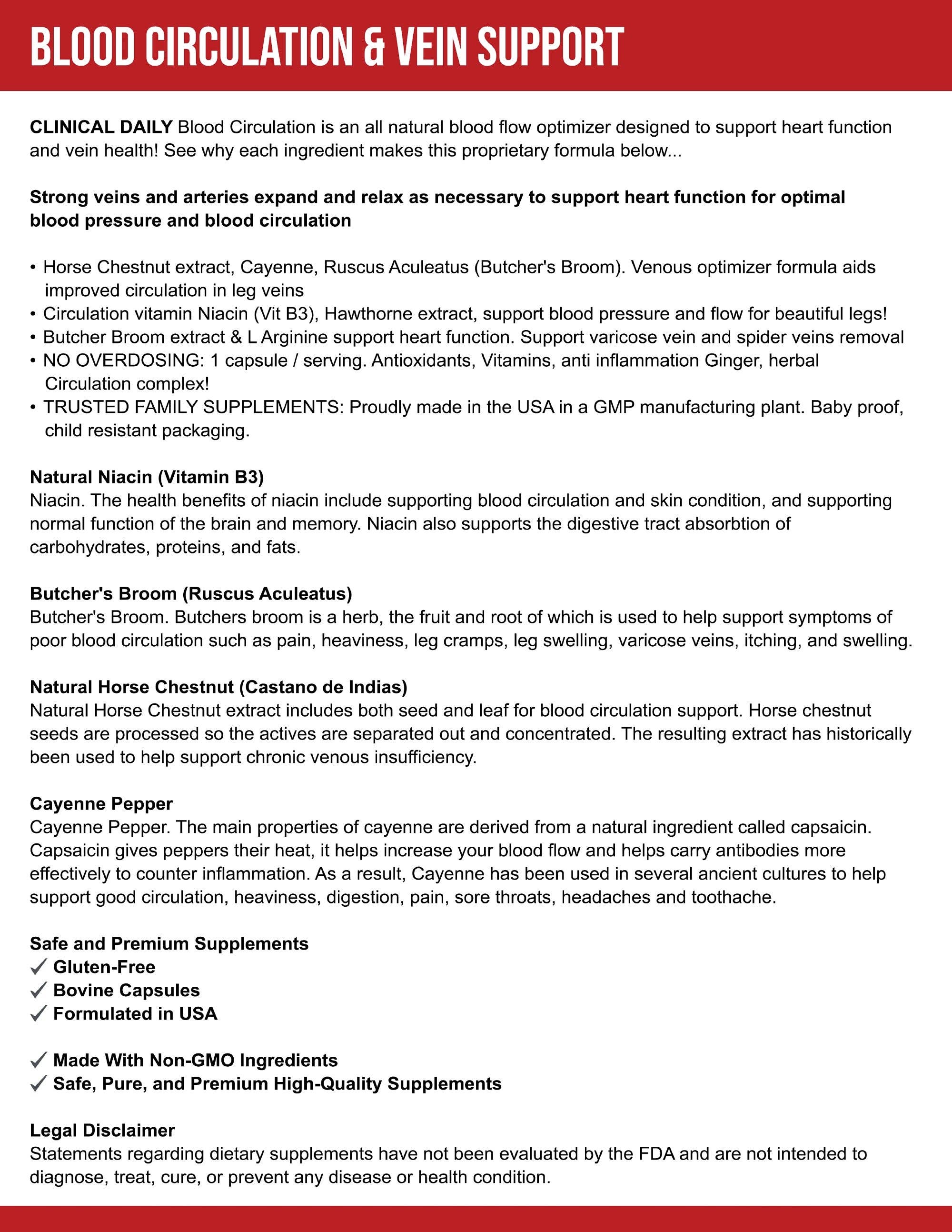 Totally Products - Wholesale Oral Supplement/Vitamin - Blood Circulation Support (270 capsules)5