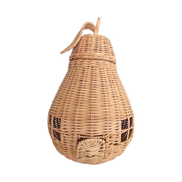 The Artisan and Company - Wholesale Basket - Kids & Baby - Handmade Rattan Pear Storage Basket