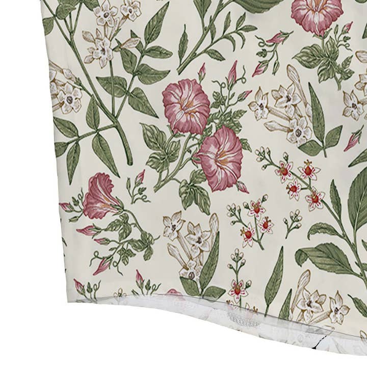 White Fall Pastoral Fresh Floral Print Collared Dress ZK3336 for wholesale on Faire6